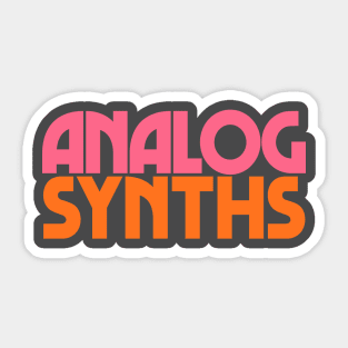 ANALOG SYNTHS ∆ Sticker